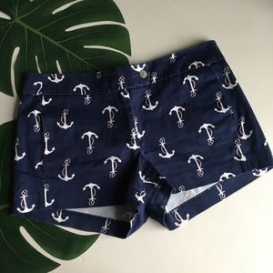 J. Crew factory nautical anchor chino shorts